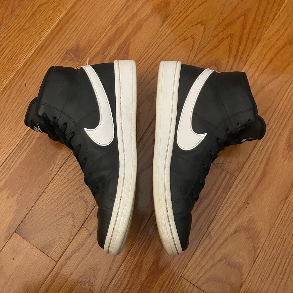 Nike Court Royale 2 Mid Mens 9 Black White Casual Shoes Sneaker CQ9179-001